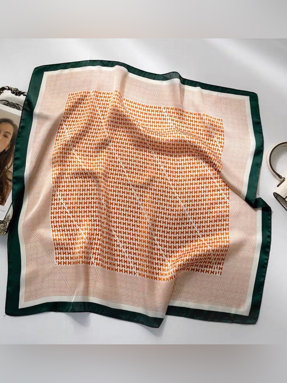 Orange & Green Women's Scarf